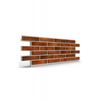 Термопанель фасадная рядовая Good House с керамической плиткой Retro Brick Curry Т112-10 (ППС, 1025×455 мм, 0,47 м²)