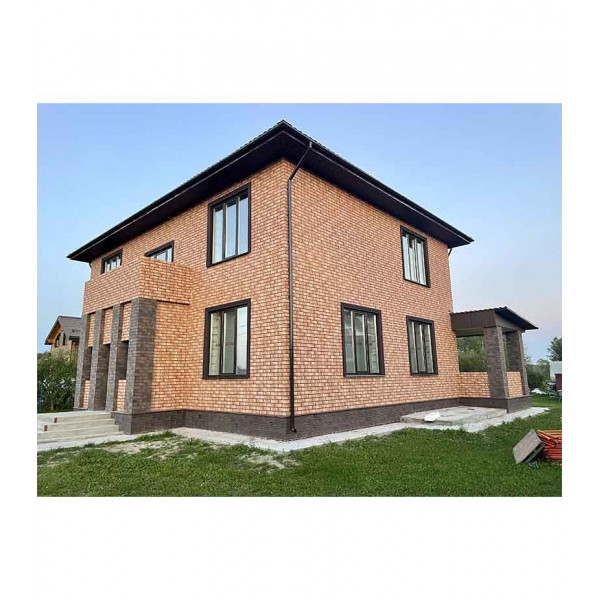 Термопанель Good House с керамической плиткой Березакерамика BRICK HOUSE Бежевый ТЭ111-69 ЭППС, 1028х525мм 0,54м2