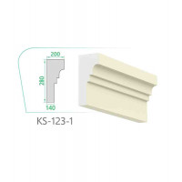 Карниз GH-KS-123-1 (280x200x140x2000mm)