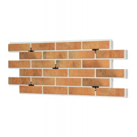 Термопанель фасадная рядовая Good House с керамической плиткой Loft Brick Curry Т112-04 (ППС, 1025×455 мм, 0,47 м²)
