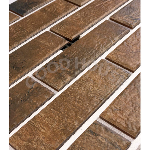 Термопанель Good House с керамической плиткой CERRAD Retro Brick Cardamon Т113-13 ППС, 1025х455мм 0,47м2